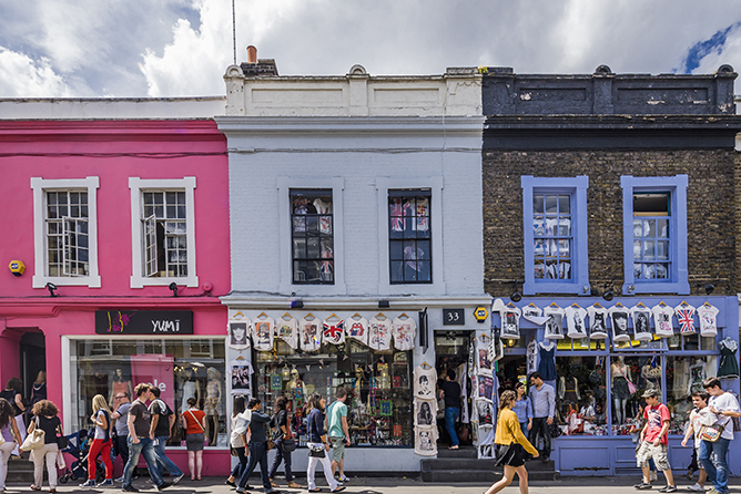 Notting Hill, shops in Pembridge road