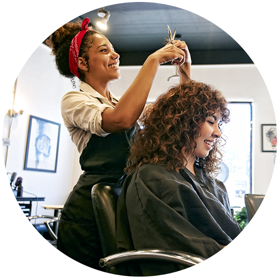 Hair Dresser Cutting Hair M