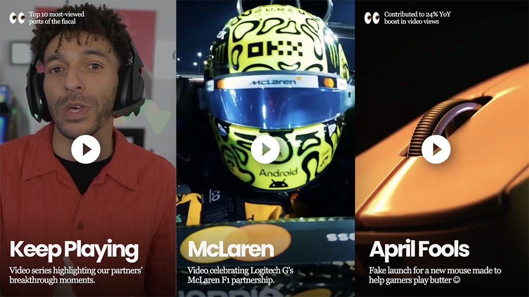 A series of social media campaigns for Logitech